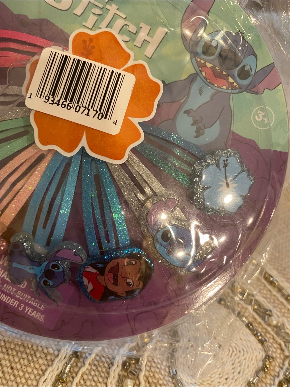 Disney Stitch 8pc Flower Snap Hair Clips - Blue, Teal, Pink, Purple - Picture 10 of 10